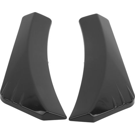 Pare-chocs Diffuseur Lèvre Protecteur Anti-Rayures Noir Brillant 2 Pièces Angle Spoiler Universel Auto (1/5)