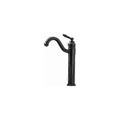 Mitigeur de lavabo haut Piralla noir mat - Sans bonde clic-clac