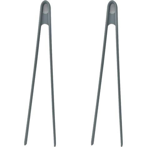 Pinces En Silicone - Résistantes À La Chaleur Jusqu'à 230 °C - Pour Cuisinière Grill Barbecue Salade Buffet - 2 Pièces (1/5)
