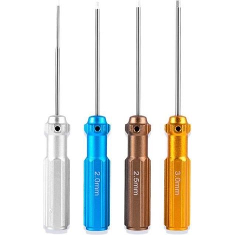 Sechskantschraubendreher-Set aus Titannitrid – 4-teilig (1,5 mm, 2 mm, 2,5 mm, 3,0 mm) (1/3)