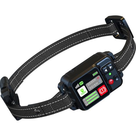Clôture électronique GPS intelligente pour animaux — Système sans fil intérieur/extérieur avec collier étanche, anti-perte et à correction statique pour le dressage des chiens