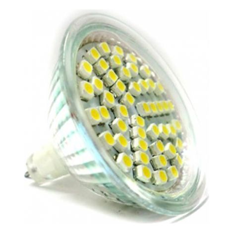 Lampada Led Dicroica MR16 4W 48 SMD 12V Bianco Freddo Basso Consumo (1/3)
