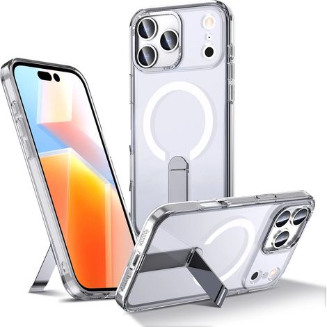 Funda protectora para Samsung Galaxy S25 FE con soporte MagSafe Hybrid Armor X - Transparente (1/5)