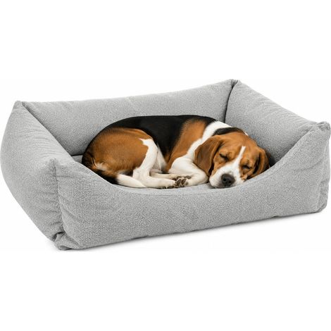 Panier Chien - Coussin Chien et Chat orthopédique à mémoire de Forme - Rectangle Gris - 80 x 67 x 22 cm - Déhoussable - Lavable à 30°C (1/3)