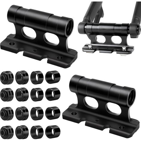 2 pièces supports de fourche pour vélo, support de fourche de toit de vélo de voiture, porte-fourche de vélo avec clip fixe, fourche de vélo en alliage d'aluminium, bloc de vélo polyvalent (1/5)
