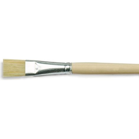 Pinceau universel soie, plat, taille 20, pinceau pour peinture scolaire en poils de porc clairs et résistants