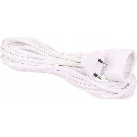 Verlängerungskabel, 1 Steckdose, 5m, weiß, IP20, 230V