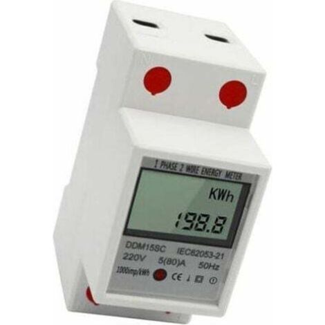 Energiezähler, Stromverbrauchsmonitor, 5-80 A, 220 V, 50 Hz