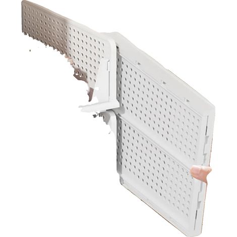 Cestino portaoggetti in plastica resistente, 43,2 cm × 33,9 cm × 18,5 cm, design pieghevole, adatto per armadi, utilizzo versatile (1/5)