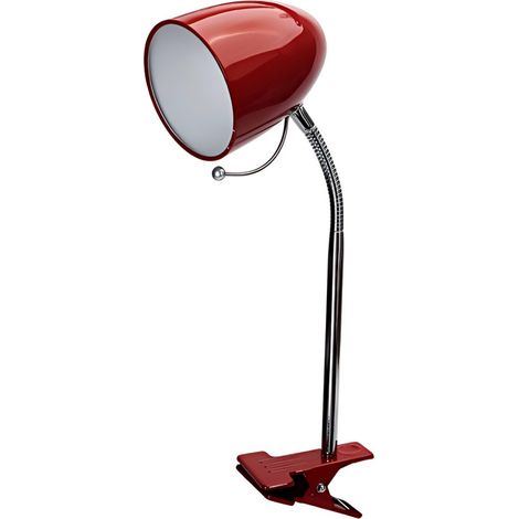 Lampe de Table à Pince - Douille E27 - Sans Ampoule - Polyvalente Bureau Chevet (1/3)