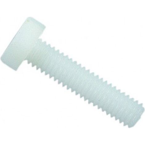 Vis tête hexagonale totalement filetée PA 6,6 naturel - 4 x 40 mm - BIVI (1/2)