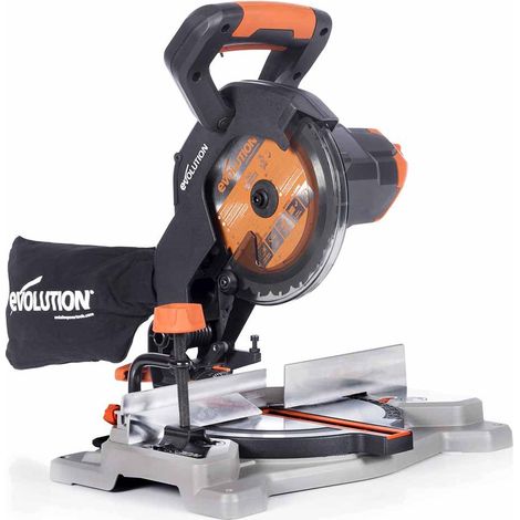 Scie à onglet mixte sans fil 185mm Evolution R185CMS-Li avec Lame multi-matériaux TCT sans batterie ni chargeur (1/5)