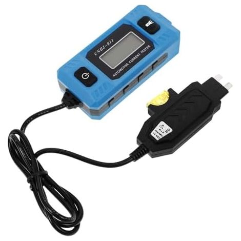 Testeur de fusibles et ampèremètre numérique automobile CATIEBYE, outil de diagnostic de circuit électrique compact sans pile pour la détection des pannes de véhicules, 95 x 4 x 2,2 cm (1/5)