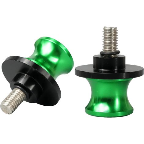 2 pièces Diabolo Moto en Aluminium CNC pour Bras Oscillant Moto Support de Montage Arrière Robuste Antidérapant Vis M8 Compatibles avec for Kawasaki Z650 Z900 ZX6R ZX10R Ninja 650 400 1000 V (1/5)