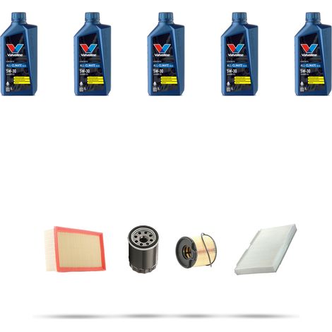 Kit tagliando 4 FILTRI e 5L OLIO compatibile con Peugeot 307 2.0 HDI 66kw dal 2001 (1/5)