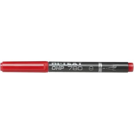 Rotulador permanente rojo fino 0,6-1,2mm 780 hi-text