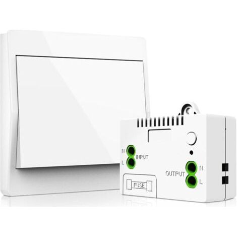 Kit interruttore wireless 1 a 1, trasmettitore radio wireless senza batteria 50M-200M 10A con ricevitore radio e controller per luci, radiocomando autoalimentato