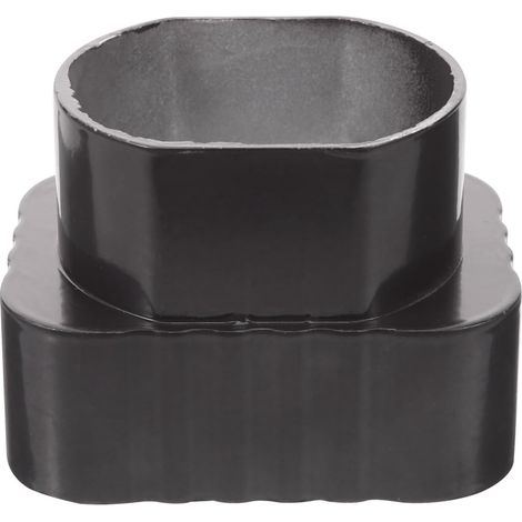 Raccord de Conduit de Gouttière pour Eaux Pluviales 60x80 Mm vers 75 Mm, Adaptateur Carré à Rond, Accessoire de Gouttière Extérieur, Connecteur de Toiture pour Drainage (1/5)