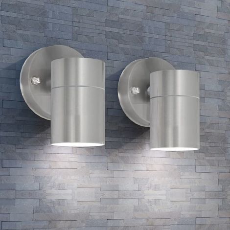 Applique murale, Lampe Murale moderne, Luminaire Applique LED d'extérieur 2 pcs Acier LKOWF64912 (1/5)