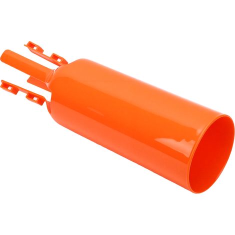 Amplificateur d'air pour souffleur de feuilles, en plastique, avec rallonge de buse pour buses de 5 à 10 cm (2 à 4 pouces), orange, pour le nettoyage de la pelouse et du jardin. (1/5)
