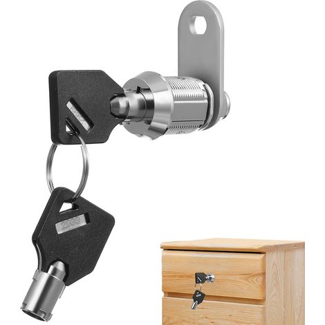 Serrure tubulaire de sécurité OSALADI pour boîtes à outils, clé (1/5)