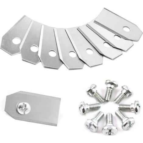 Kit de 30 lames de rechange avec vis pour tondeuses à gazon robotisées, compatible Husqvarna Automower, Gardena et McCulloch (1/5)