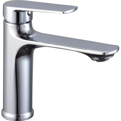 Foreign Trade Washbasin Faucet, Hot and Cold Water, Household Bathroom Sink, Washbasin, Vanity, Single Faucet -- Electroplated Changbao Low Model
