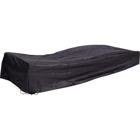 Funda protectora de lona para tumbona de jardín 40x200x85cm antracita 040002808