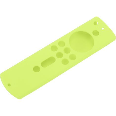 Étui de protection en silicone pour Fire TV Stick 4K 2018 avec télécommande : antichoc. antidérapant. vert fluorescent. (1/5)