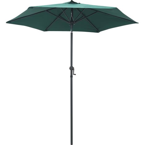 Sombrilla de aluminio verde 200x224 cm vidaXL (1/2)