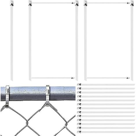 Attaches Câble Métalliques 100 Pièces Attaches Câble Inoxydables Robustes Gestion de Câbles Électriques pour Agriculture Patio Pelouse Jardin (1/5)