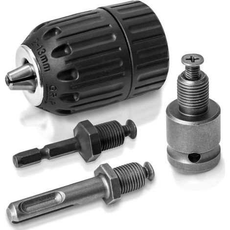 13mm Electric Drill Bit Adapter, 4-Piece Set, Suitable for Impact Drivers, Electric Drill Bits, Hammer Drills (1/4)
