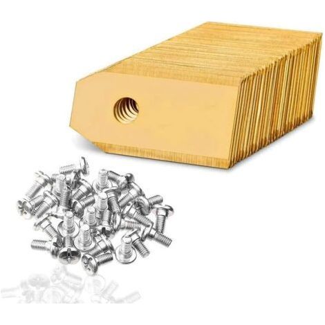 Cuchillas de repuesto con tornillos – Compatibles con 105 310 315 320 420 430 x r40i, etc. Paquete de 45 unidades. (1/4)