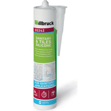 NEC+ ILLBRUCK - Mastic silicone sanitaire gs242 translucide 310ml (1/2)
