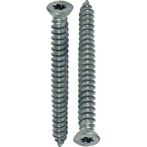 Vis à béton tête étoile TX30 - Lot de 25 - Acier zingué - Fixation sans cheville - Garde-corps et fenêtres - 7,5x72mm (1/5)