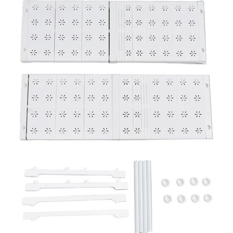 Étagère extensible pour placard, étagère de rangement ajustable, armoire de rangement largeur 48cm hauteur 32cm longueur 47-68cm (1/5)