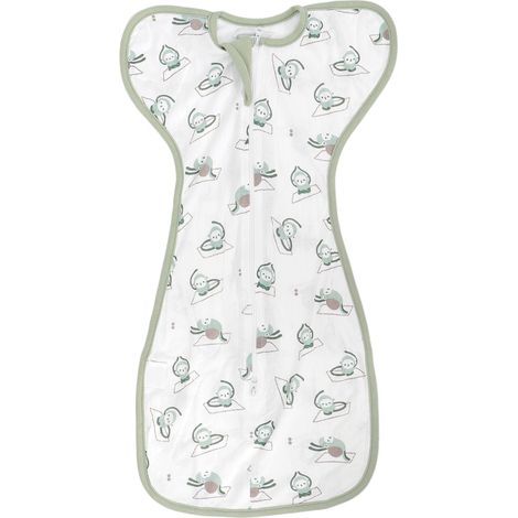Atmungsaktiver Babyschlafsack mit hochklappbaren Armen – Beruhigende Schlafdecke (1/5)