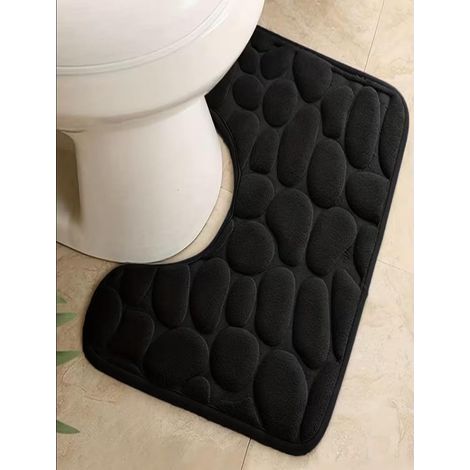 Superabsorbierende Badematte aus Memory-Schaum, dünne Ausführung, weich und komfortabel, rutschfest, schnelltrocknend, für Wäsche, Schlafzimmer und Badezimmeraccessoires (1/5)