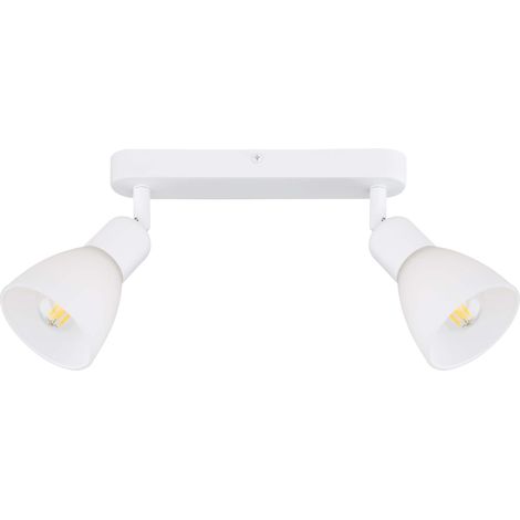 Applique spot Malta 2xE14 blanche métal Light Prestige