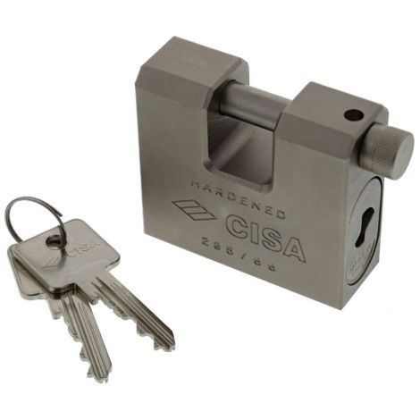 lucchetto corazzato Cisa 28550 catenaccio 66 mm lucchetti serranda