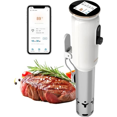 Cocina al vacío, control WiFi, cocción precisa, 1000 W, enchufe europeo. (1/2)
