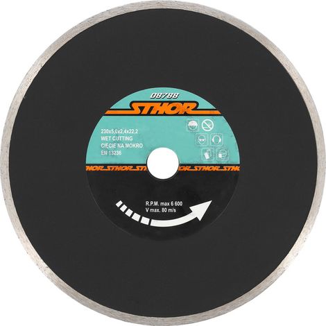 Disco diamantato Sthor 08788 taglio ceramica 230 mm