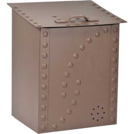 CASSETTA PORTA PANE corten (L.28-32 P23-26 H34-39 CM)