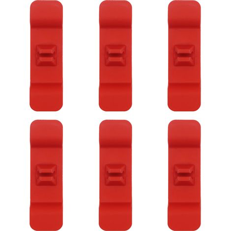Organisateur de cordons pour appareils de cuisine-6Ensemble rouge-gadgets de cuisine pratiques