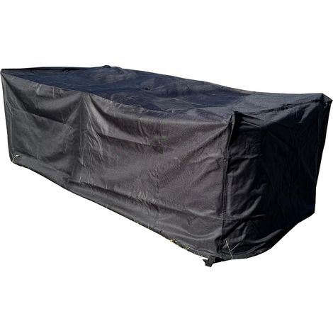 Premium Waterproof Table Garden Furniture Cover in Black (2.05m) (1/5)