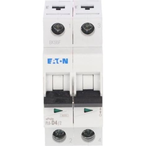 Interruptor Eaton pl6-d4 2 polos 4A 6kA
