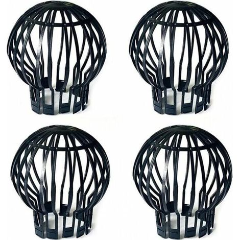 Protectores de canaletas de plástico (paquete de 4) - Evitan obstrucciones causadas por hojas, musgo, barro, lodo, bolas y otros residuos - Flex (1/5)