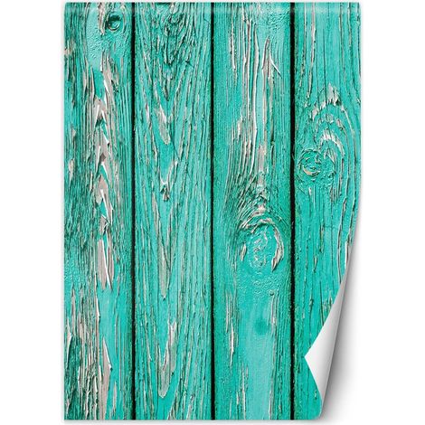 Fototapete Türkis Holz Bretter 150x210 cm (1/5)
