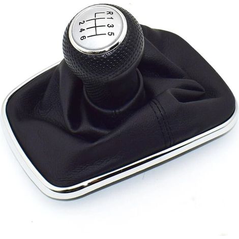 VW Golf 4 IV MK4 GTI R32 Bora Jetta 5-Gang-Schaltknauf mit schwarzem Rahmen 1999-2004 23 mm (6-Gang B)
