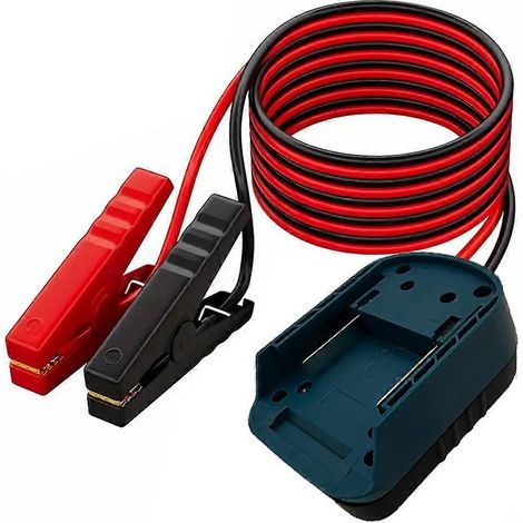 Starthilfekabel mit Klemmen für Makita 18V-Akkus und Power Wheel-Akkuadapter für Starthilfegeräte für Autos (1/5)